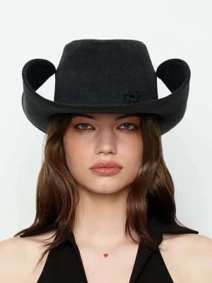 Obrázek produktu RUSLAN BAGINSKIY Džínový klobouk Ruslan Baginskiy Ruslan Baginskiy Denim Cowboy Hat černá