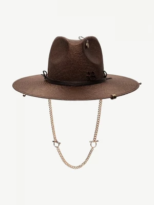 Obrázek produktu RUSLAN BAGINSKIY Klobouk Ruslan Baginskiy Fedora Hat hnědá
