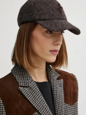Obrázek produktu RUSLAN BAGINSKIY Kšiltovka Monogram-embellished Baseball Cap hnědá