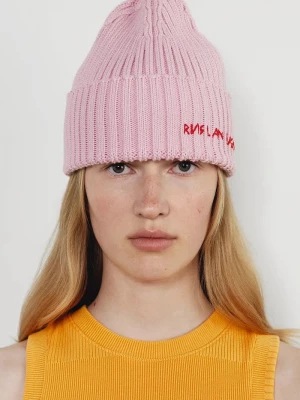 Obrázek produktu RUSLAN BAGINSKIY pletená čepice dámská s vlnou Beanie růžová