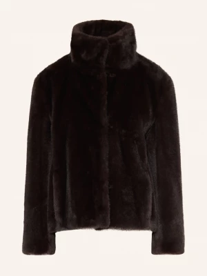 Obrázek produktu S Max Mara Bunda Z Umělé Kožešiny Crea tmavě hnědá