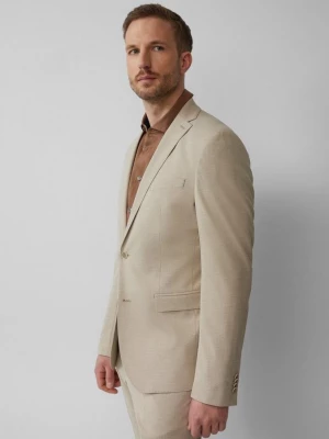 Obrázek produktu s.O PURE: Jemně vzorované sako, střih Slim Fit s.Oliver béžová