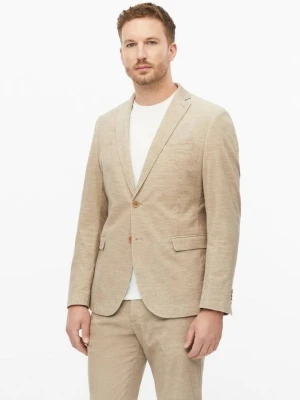 Obrázek produktu s.O PURE: sako z elastického jemného manšestru, střih Slim Fit s.Oliver béžová