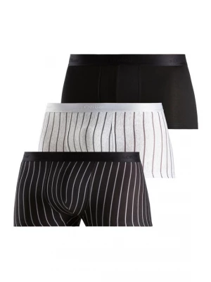 Obrázek produktu s.Oliver Boxerky 'Hipster' stříbrně šedá / černá / bílá / bílý melír