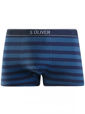 Obrázek produktu s.Oliver Boxerky modrá / marine modrá / tmavě šedá / bílá