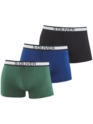 Obrázek produktu s.Oliver Boxerky modrá / zelená / černá / bílá