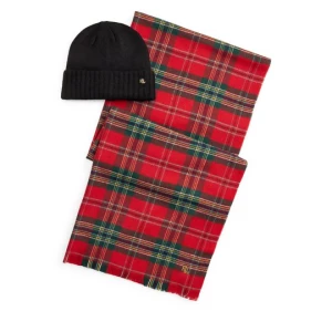 Obrázek produktu Sada čepice a šál LAUREN RALPH LAUREN 454P23529004 Červená