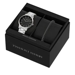 Obrázek produktu Sada hodinek a náramek Armani Exchange Cayde Gift Set AX7182SET Stříbrná