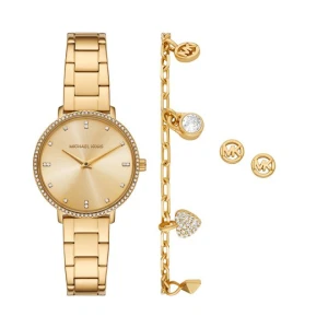 Obrázek produktu Sada hodinek, náramku a náušnic Michael Kors Pyper Gift Set MK7643SET Zelená