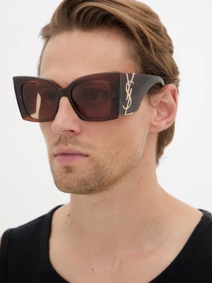 Obrázek produktu Saint Laurent sluneční brýle pánské hnědá