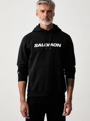 Obrázek produktu Salomon mikina s kapucí pánská s bavlnou černá