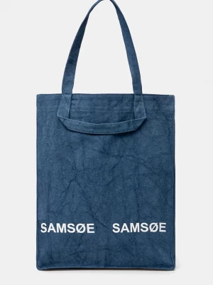 Obrázek produktu Samsoe Samsoe Bavlněná kabelka Samsoe Samsoe SALUCCA Samsøe Samsøe modrá