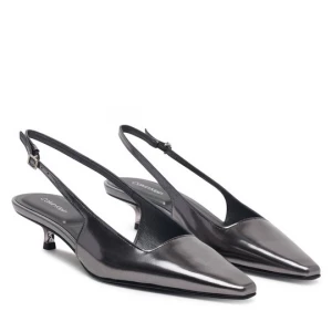 Obrázek produktu Sandály Calvin Klein Kitten Heel Pump Sling Mirr Lth HW0HW03275 Černá