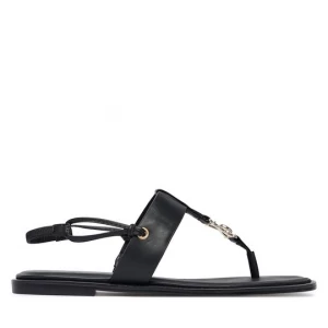 Obrázek produktu Sandály Calvin Klein Round Flat Sndl Thong Lth Hdw HW0HW02926 Černá