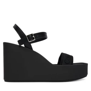 Obrázek produktu Sandály Calvin Klein Wedge 70 Sndl Webbing Lth HW0HW02882 Černá