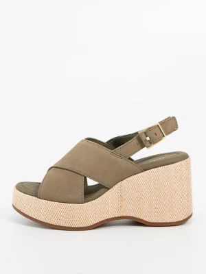 Obrázek produktu Sandály na klínu Clarks olivová