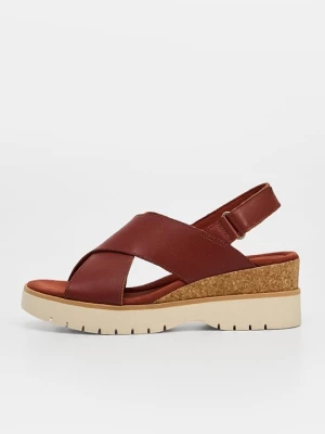 Obrázek produktu Sandály na klínu Clarks oranžová