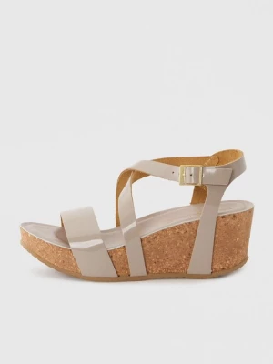 Obrázek produktu Sandály na klínu Copenhagen Shoes světle hnědošedá