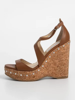 Obrázek produktu Sandály na klínu Jimmy Choo hnědá