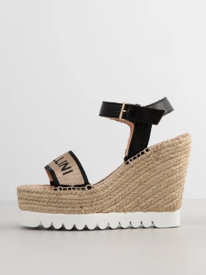 Obrázek produktu Sandály na klínu Pollini černá