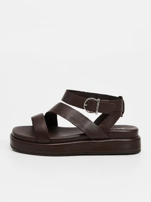 Obrázek produktu Sandály na platformě Barbour tmavě hnědá
