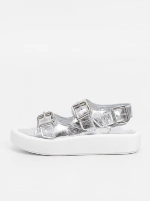 Obrázek produktu Sandály na platformě MM6 Maison Margiela stříbrná barva