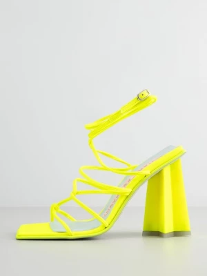 Obrázek produktu Sandály na vysokém podpatku Chiara Ferragni neonová žlutá