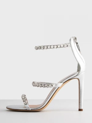 Obrázek produktu Sandály na vysokém podpatku Giuseppe Zanotti stříbrná barva