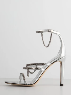 Obrázek produktu Sandály na vysokém podpatku Giuseppe Zanotti stříbrná barva