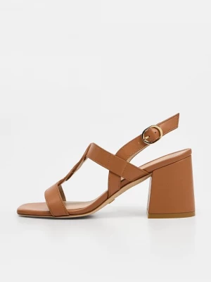 Obrázek produktu Sandály na vysokém podpatku Stuart Weitzman světle hnědá