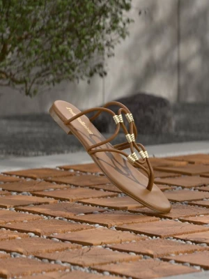Obrázek produktu Sandály s odděleným palcem Pretty Ballerinas hnědá