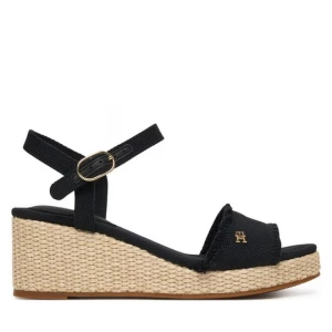 Obrázek produktu Sandály Tommy Hilfiger Mid Woven Wedge Espad Fringe FW0FW09470 Černá
