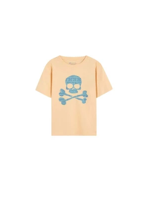 Obrázek produktu Scalpers Tričko 'Ikat Skull' azurová / broskvová