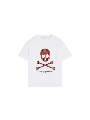 Obrázek produktu Scalpers Tričko 'Trize Tye Die Skull' rezavě červená / černá / offwhite