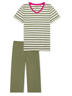 Obrázek produktu SCHIESSER Pyžamo ' Casual Essentials ' khaki / offwhite