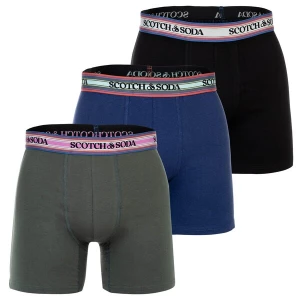 Obrázek produktu SCOTCH & SODA Boxerky modrá / tmavě zelená / světle červená / černá