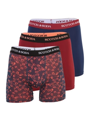 Obrázek produktu SCOTCH & SODA Boxerky tmavě modrá / červená / tmavě červená / černá