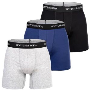 Obrázek produktu SCOTCH & SODA Boxerky tmavě modrá / šedý melír / černá