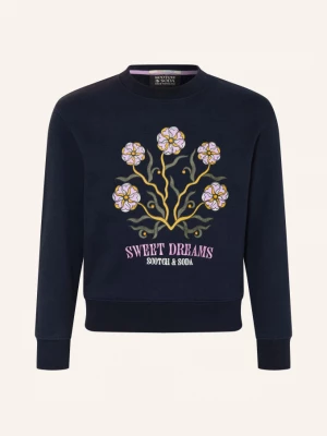 Obrázek produktu Scotch & Soda Mikina tmavě modrá / světle fialová / žlutá