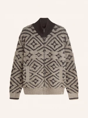 Obrázek produktu Scotch & Soda Pletený Svetr tmavě hnědá / černošedá