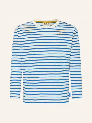 Obrázek produktu Scotch & Soda Tričko S Dlouhým Rukávem bílá / modrá