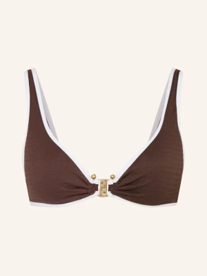Obrázek produktu Seafolly Bralette Horní Díl Bikin Beach Bound tmavě hnědá / bílá
