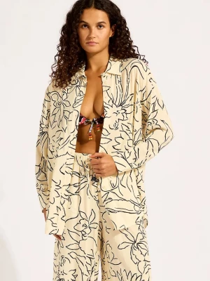 Obrázek produktu Seafolly košile dámská z viskózy Long Sleeve Shirt béžová