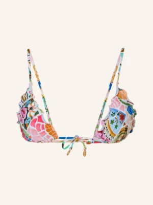 Obrázek produktu Seafolly Trojúhelníkový Bikinový Top Beachbohème růžová / tmavě modrá / bílá