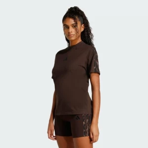 Obrázek produktu Seasonal Essentials Leopard Print T-Shirt with 3-Stripes Adidas
