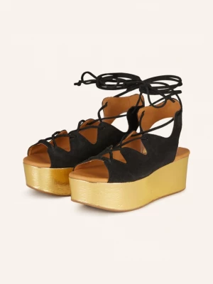 Obrázek produktu See By Chloé Sandály Na Platformě Liana 999 / 057 black cork / gold