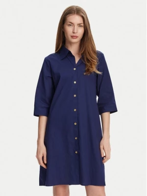 Obrázek produktu Selmark Košilové šaty BM033 Tmavomodrá Relaxed Fit