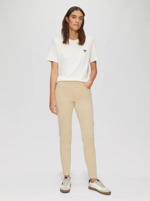 Obrázek produktu Seprané kalhoty se střihem Slim Fit, z bavlněného saténu s.Oliver hnědá