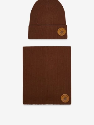 Obrázek produktu Set čepice a tunelová šála Beverly Hills Polo Club HNĚDÁ