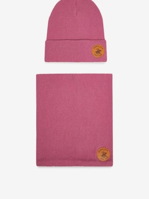 Obrázek produktu Set čepice a tunelová šála Beverly Hills Polo Club RŮŽOVÁ
